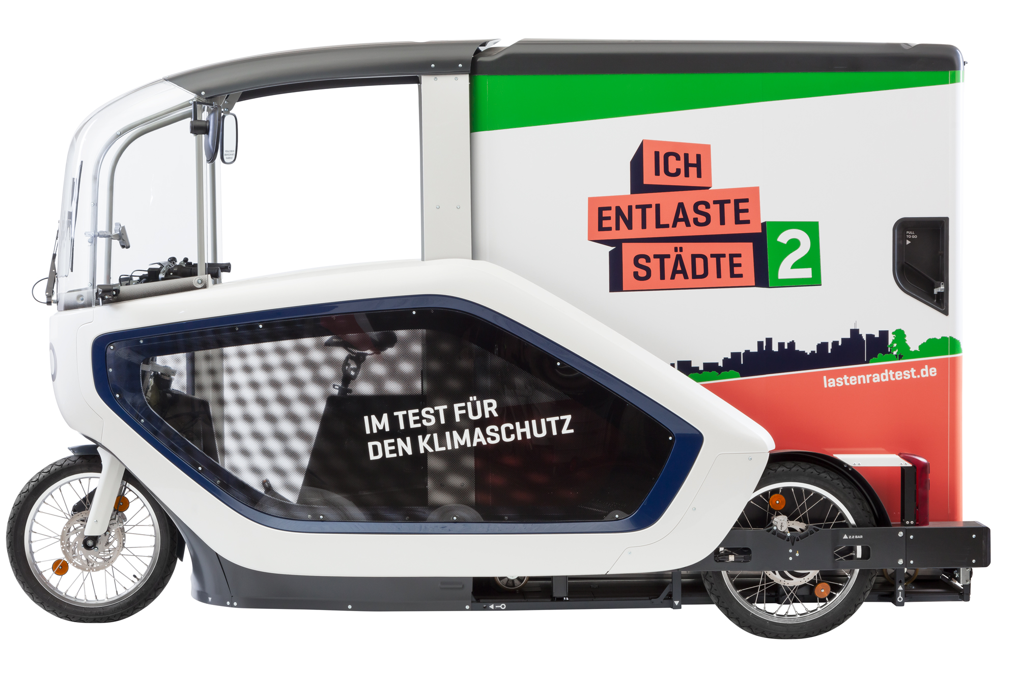 Schwerlastenrad ONO mit Kabine & Wechselcontainer